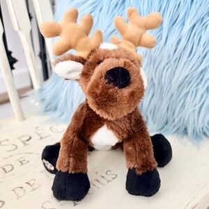 WEBKINZ Reindeer, Ganz, Stuffed Animal,‎ Plush, Toy, Nice Condition, NO CODE